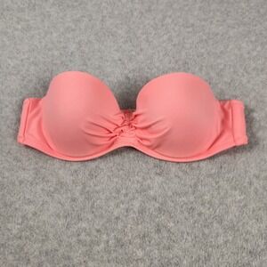 Victoria's Secret The Flirt Bandeau Bra Womens 34B Strapless Push Up Swim‎ Top